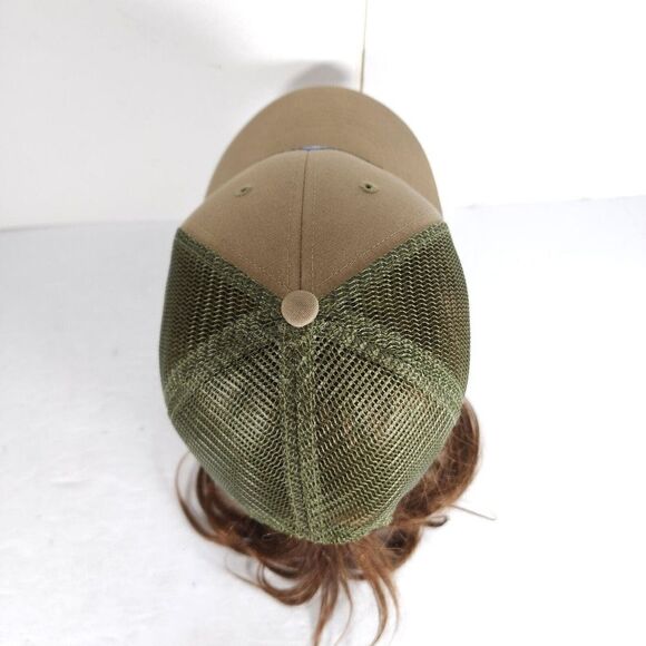 Patagonia Unisex Fitz Roy Crest Lopro OS Ash Tan Adjus Snapback Trucker Cap Hat - Picture 4 of 9